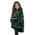 Snuggs Kids Blanket Hoodie Dark Green مدفع رمضان